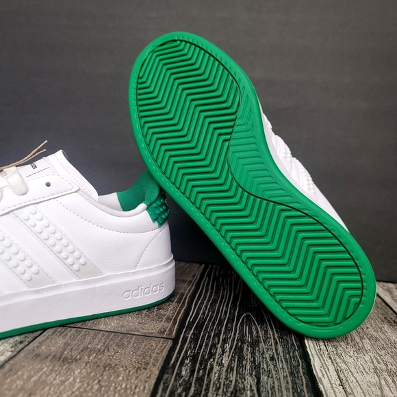 Adidas Grand Court x LEGO 2.0 White Green Casual Shoes Men's Size 12 NEW NO BOX - Picture 4 of 12